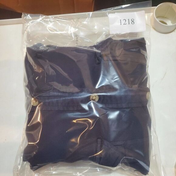 Harper Shirt Womens Large Blue Long Sleeve Flowy Relaxed Button Up Top - Picture 8 of 8